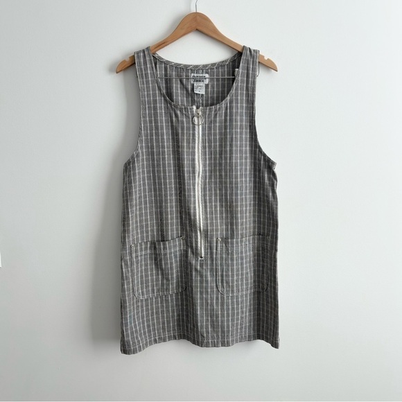Vintage Y2K Plaid Zipper Front Dress - Picture 2 of 11